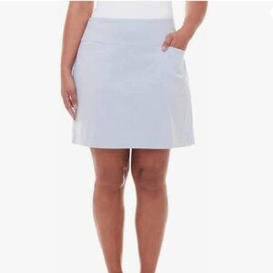 S.C. & CO. Tummy Control Pull-On Skort Stretch Under Shorts-XXL-Blue Stripe